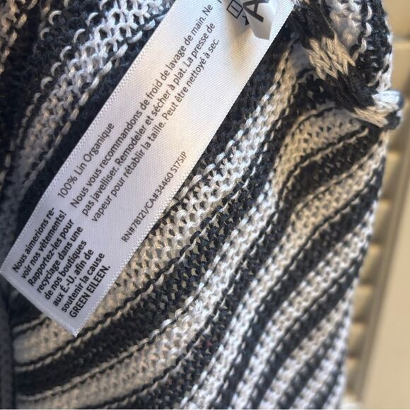 Eileen Fisher Organic Linen Sweater Tunic Size L Loose Knit Lightweight Spring - Picture 5 of 6